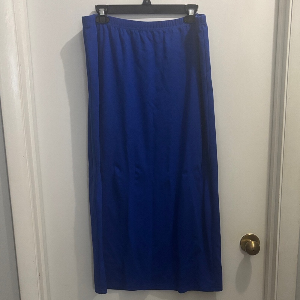 Chic Royal Blue Pencil Skirt